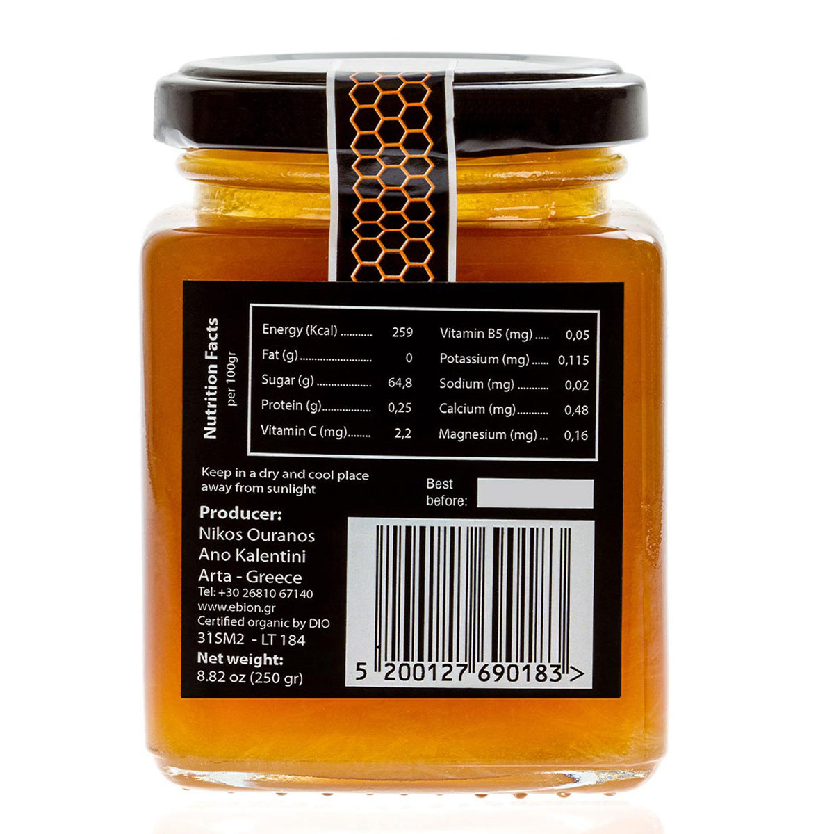 Mountain Thyme Honey - Wild RAW Organic Greek Mountain Honey