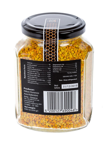 RAW Wild Collected Organic Bee Pollen (250g)