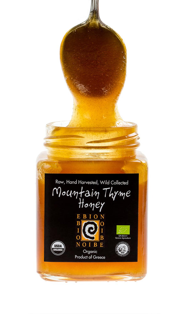 Mountain Thyme Honey - Wild RAW Organic Greek Mountain Honey
