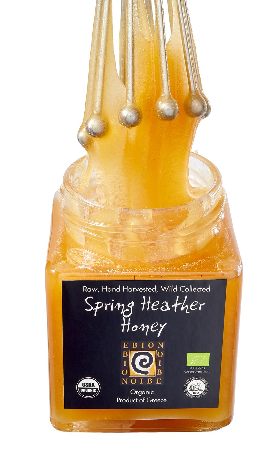 Spring Heather Honey - Wild RAW Organic Greek Mountain Honey