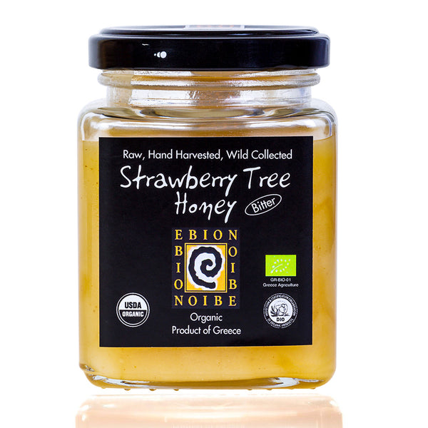 Strawberry Tree Honey - Wild RAW Organic Greek Mountain Honey